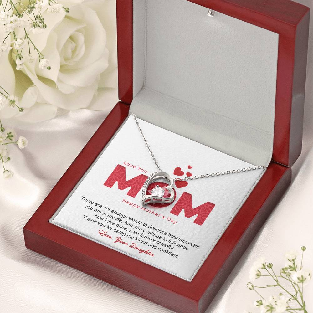 Thank You For Being My Friend And Confidant Mother - Necklace Forever Love Necklace