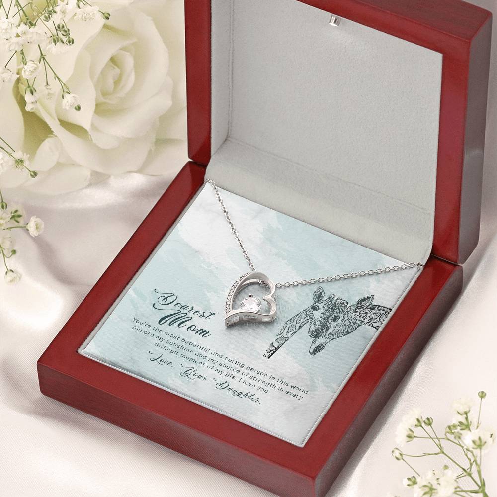To My Mom Forever Love Necklace Mother Necklace Gift For Mother Xmas Christmas Customize Gift To My Mom 6 Forever Love Necklace