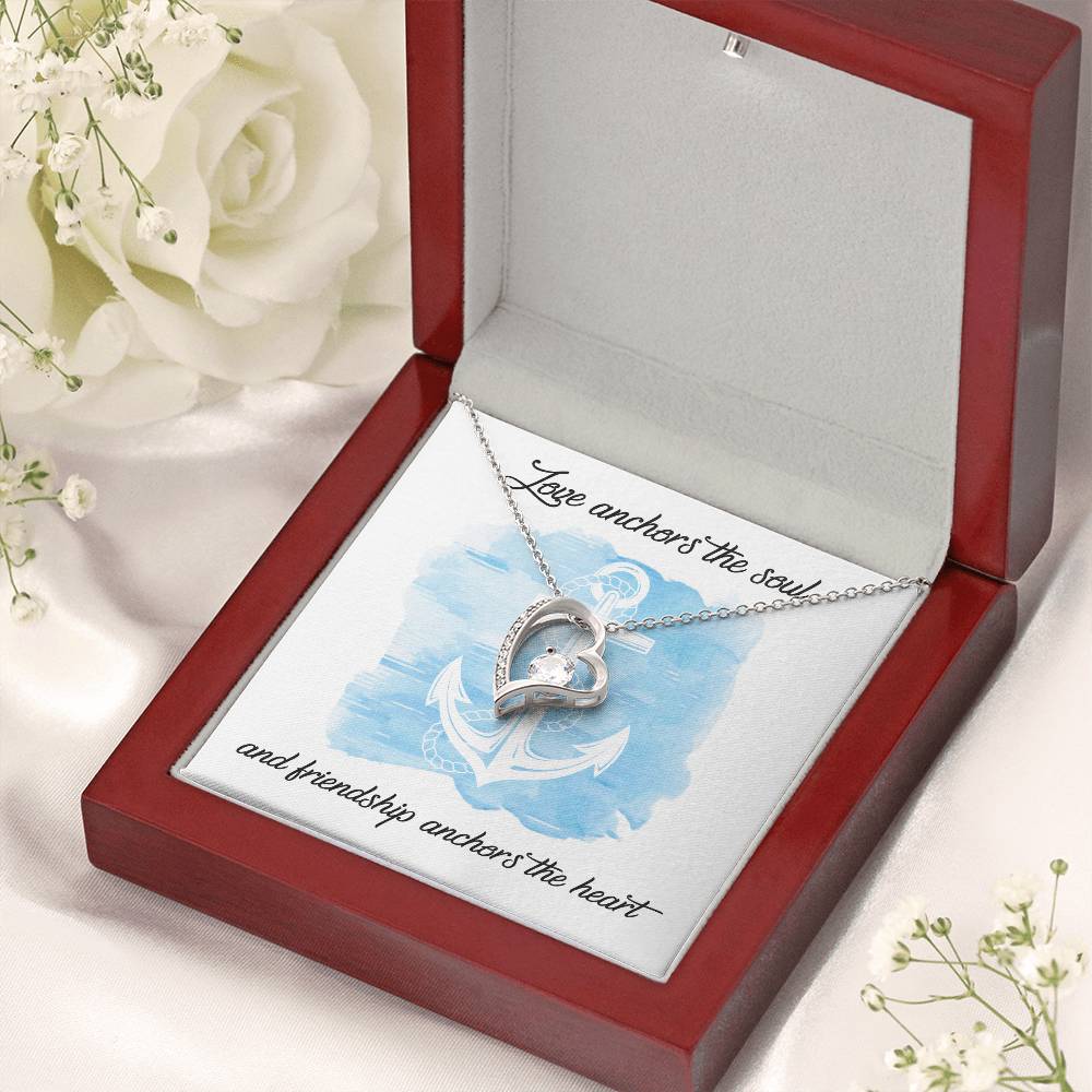 Best Friend Gift Best Friend Necklace Best Friend Distance Gifts Best Friend Birthday Gift To My Best Friend Hearts Necklace 1 Forever Love Necklace