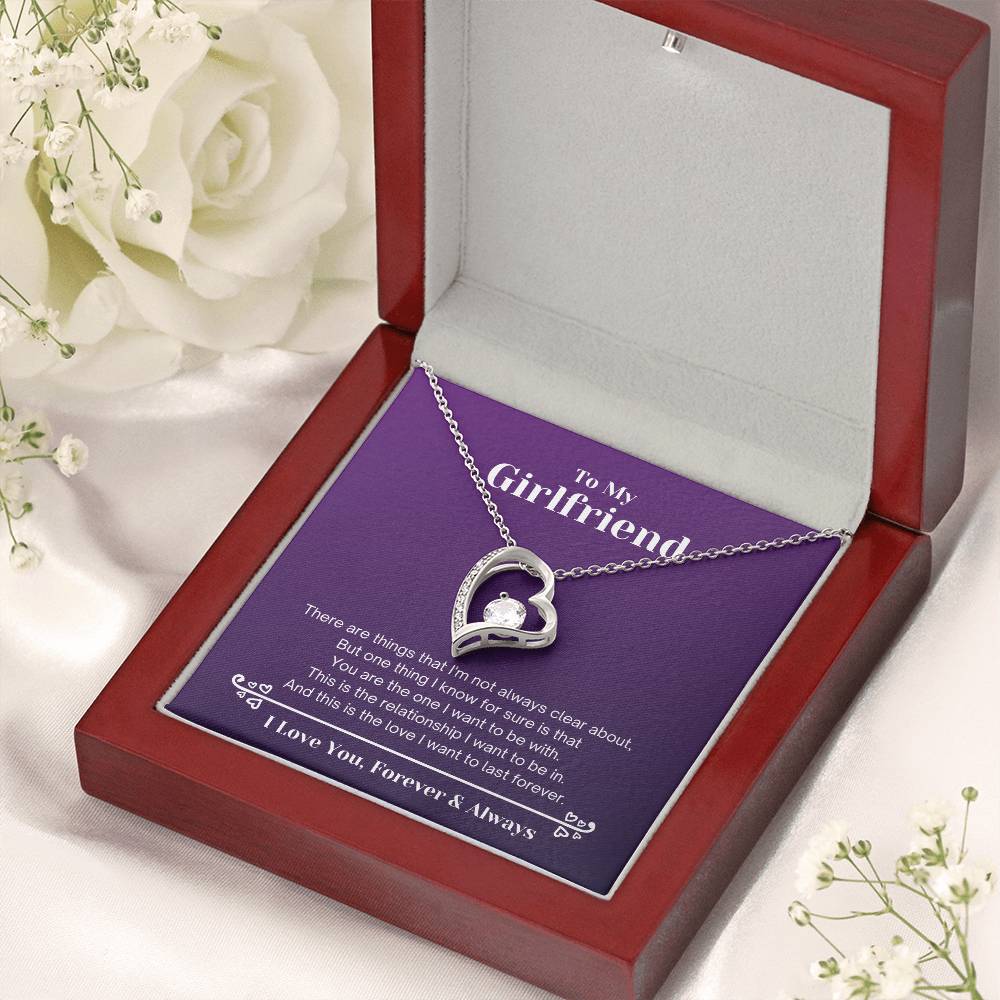 To My Girlfriend Love Will Last Forever Forever Love Necklace