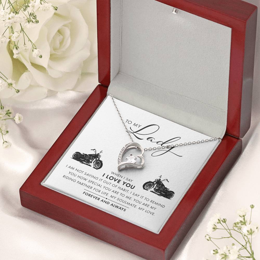 To My Lady I Love You Forever And Always Necklace 1 Forever Love Necklace