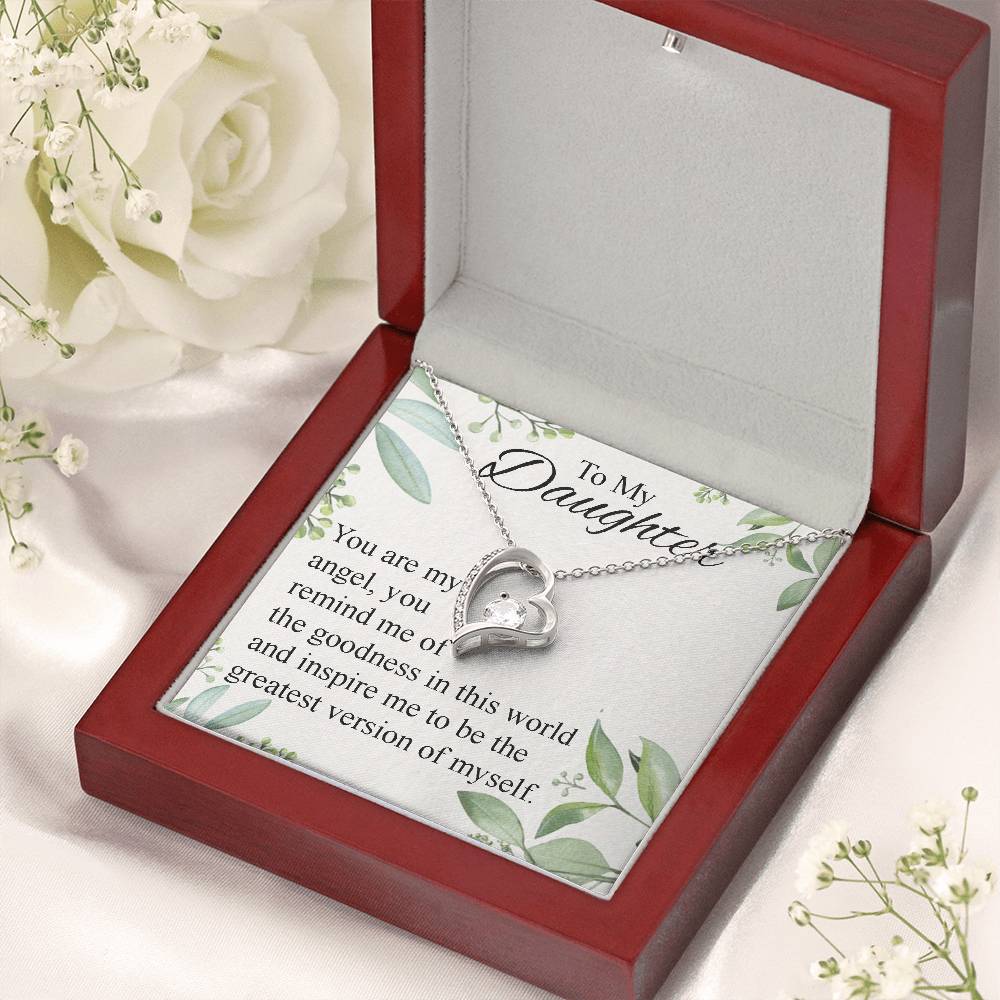 To My Daughter Necklace Father Daughter Necklace Father To Daughter Birthday Gift Gifts To Daughter From Dad Dad To Daughter Necklace (2) Forever Love Necklace