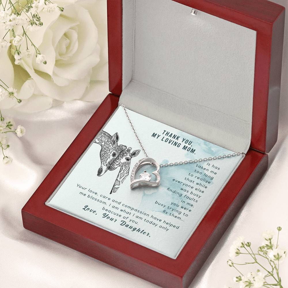 To My Mom Mother Necklace Gift For Mother Xmas Christmas Customize Gift To My Mom 5 1 Forever Love Necklace