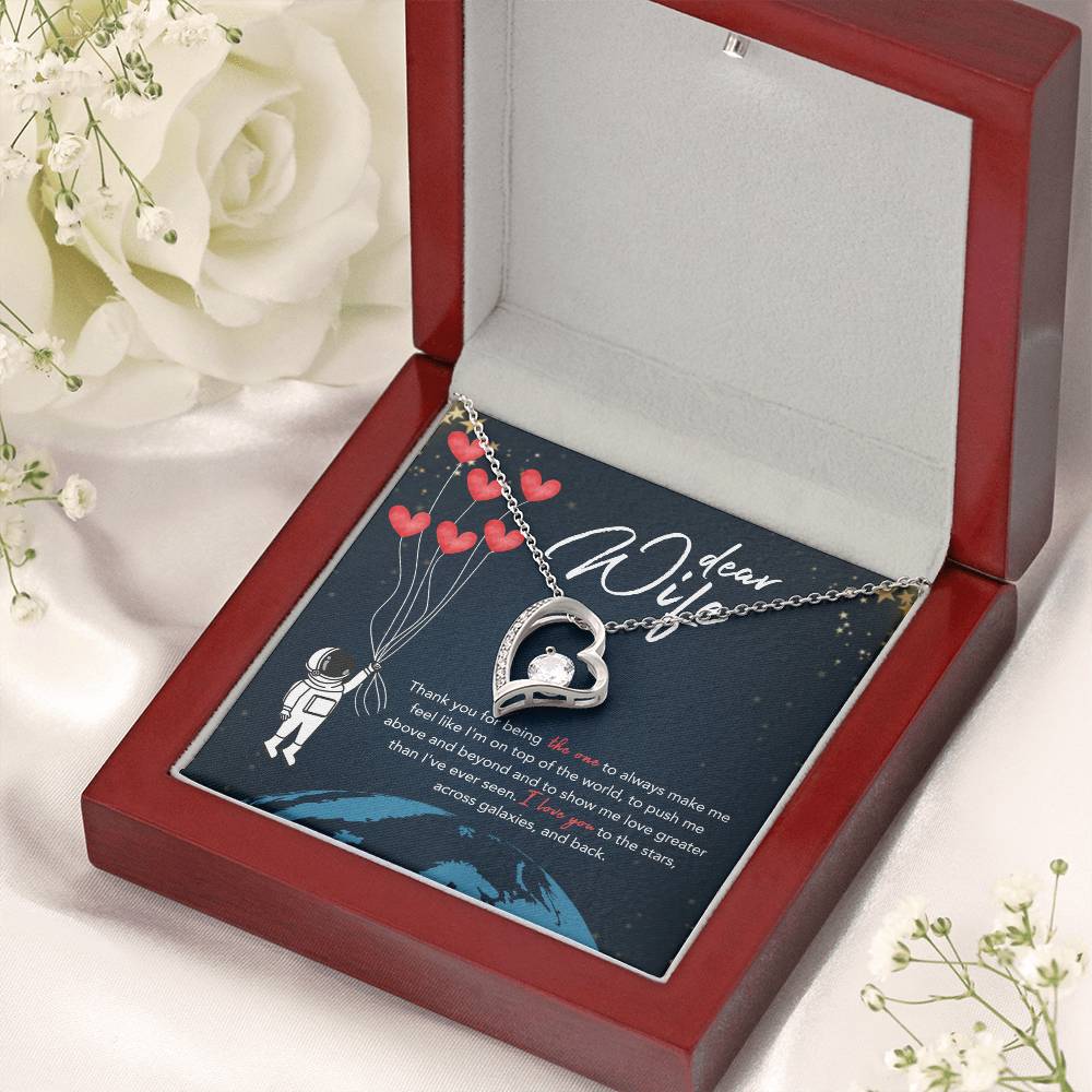 To My Wife Necklace Beyond The Stars 1 Forever Love Necklace