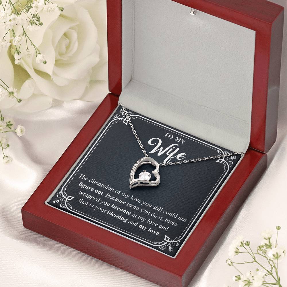To My Wife 4 Forever Love Necklace