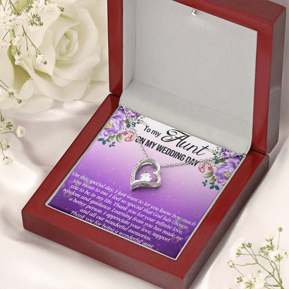 Aunt Of The Bride Gift Aunt Wedding Gift Aunt Of The Bride Forever Love Necklacewedding Gift For Aunt Aunt Necklace Gift Thank You Forever Love Necklace