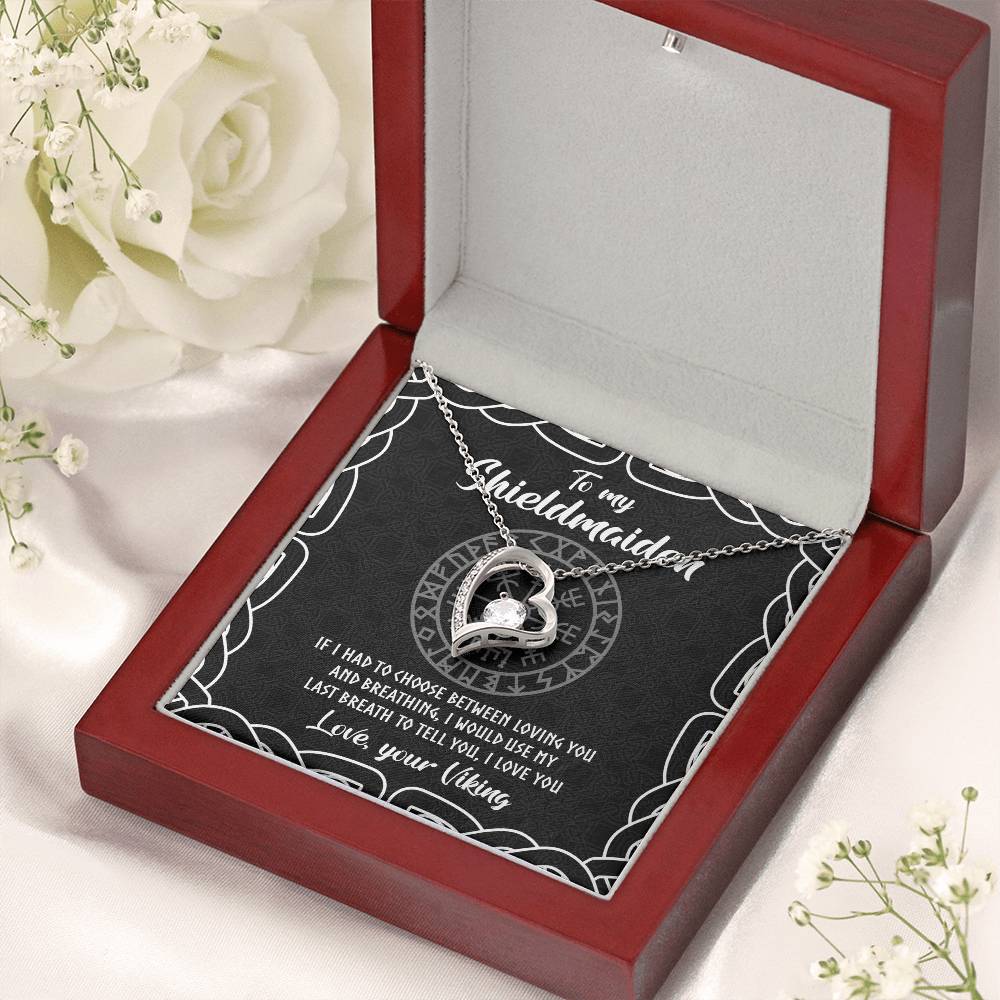 To My Shieldmaiden Heart Necklace Love Your Viking. 1 Forever Love Necklace