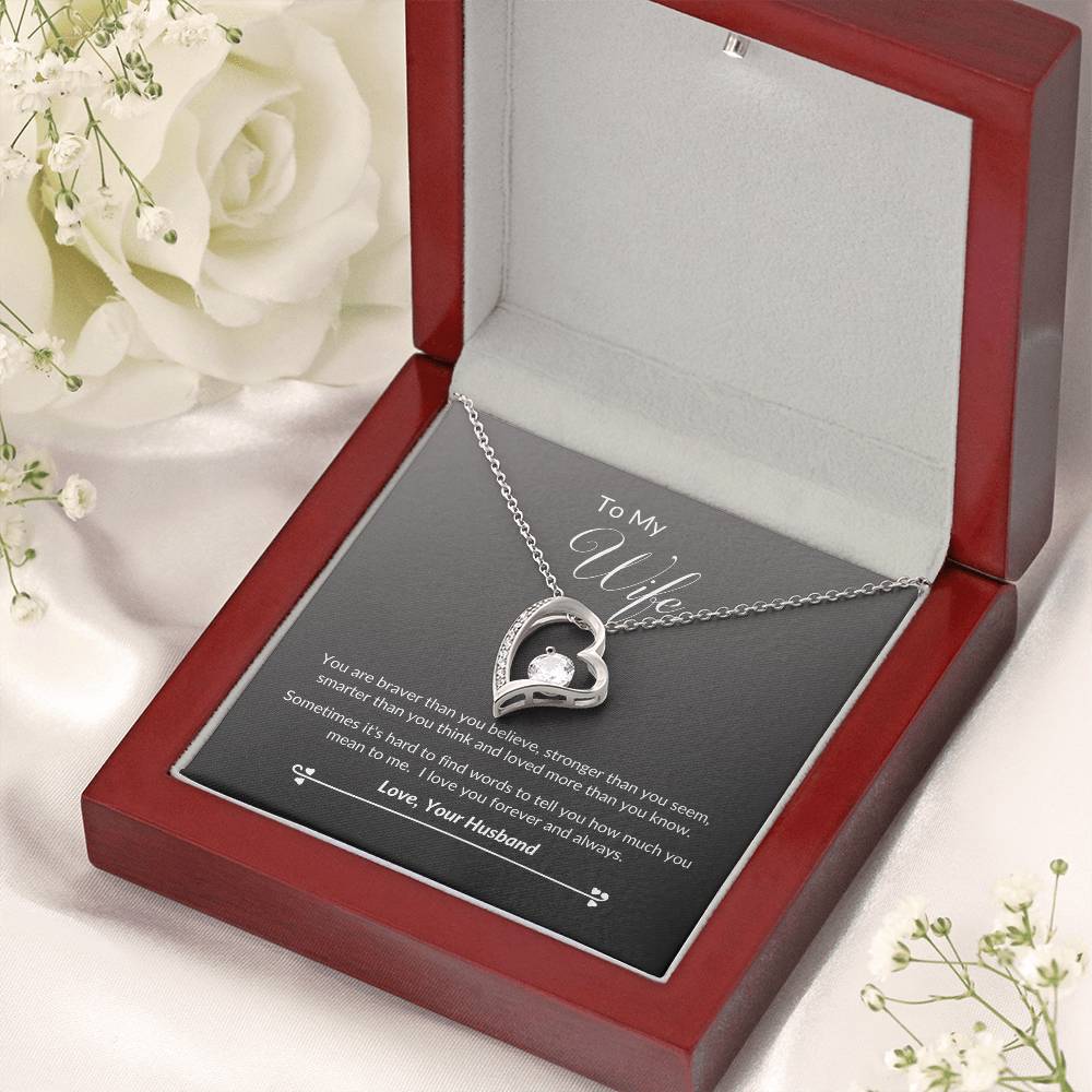 To My Wife Forever & Always Necklace 1 Forever Love Necklace