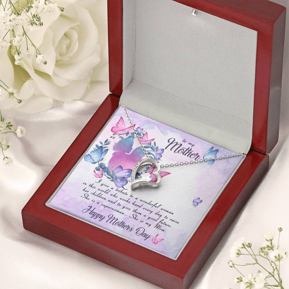 Mom Necklace Mother Necklace Mom Gift Mother's Day Gift Mother's Day Necklace Forever Love Necklace