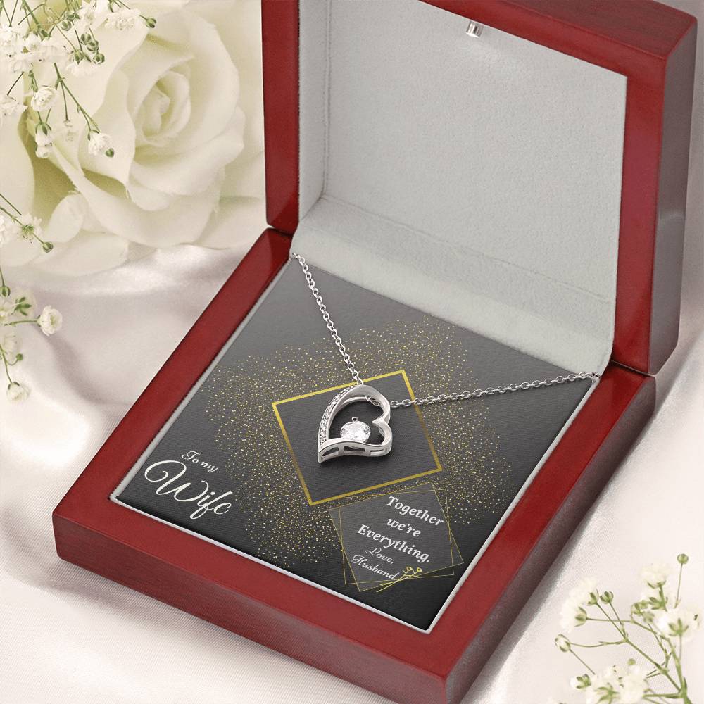 Forever Love Necklace Luxury Gold & Together We're Collection Gift For Wife From Husband 1 Forever Love Necklace