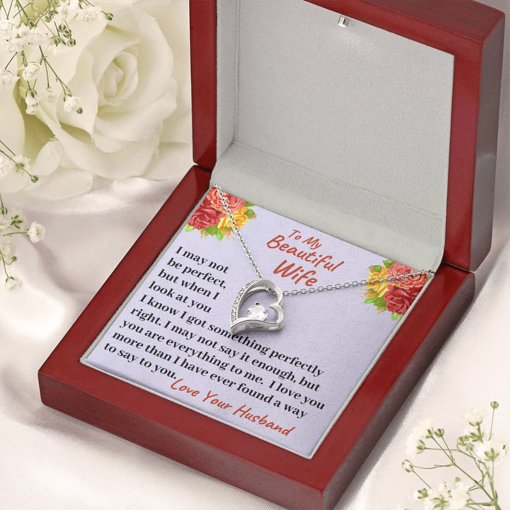 To My Beautiful Wife I Love You More Than I Have Ever Found A Way To Say It Necklace 1 Forever Love Necklace