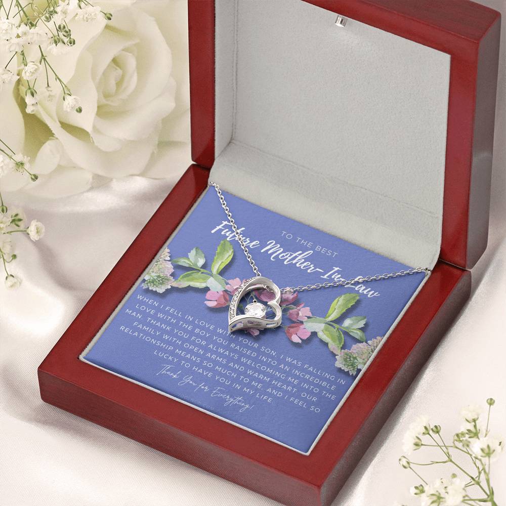 Future Mother In Law Gift Mom In Law Jewelry Mother's Day Gift For Motherinlaw Gift For Mother In Law Motherinlaw Necklace Forever Love Necklace