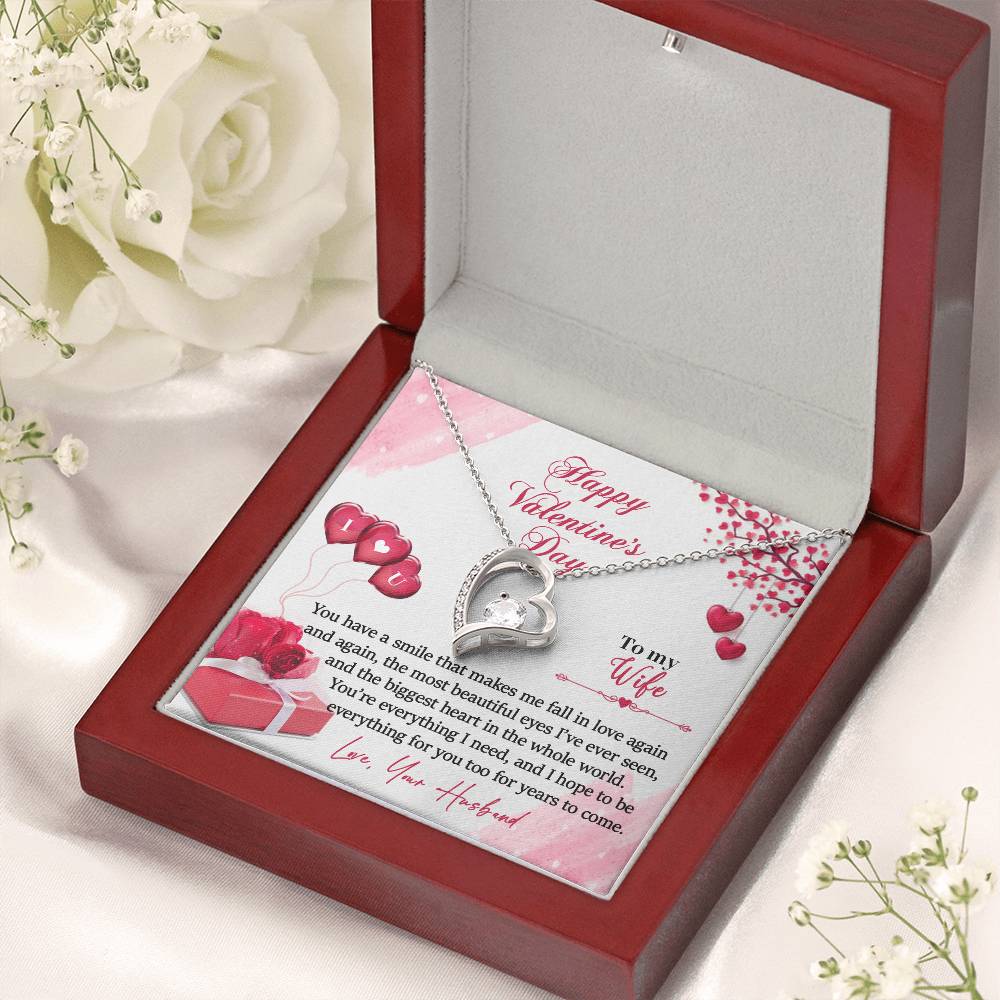 To My Wife - I Love You Forever Love Necklace