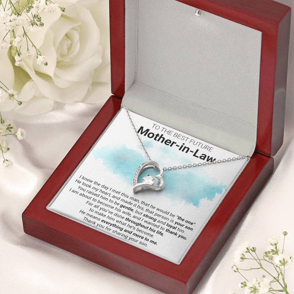 Gift For Future Motherinlaw Future Mother In Law Necklace Future Mother In Law Gift Mother Of The Groom Forever Love Necklace