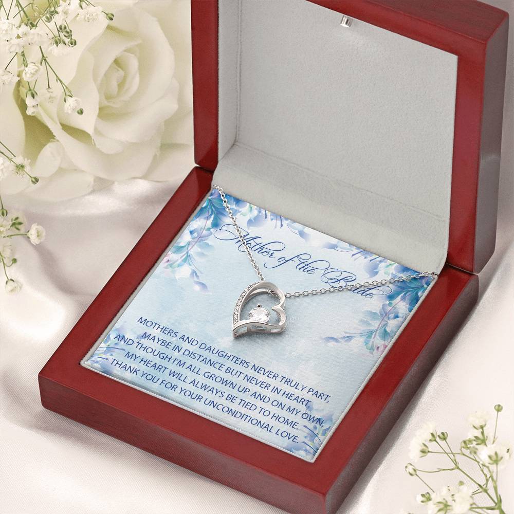 Mother Of The Bride Gift From Daughter Mother Of The Bride Wedding Gift Custom Mother Of The Bride Bride's Mother Forever Love Necklace Forever Love Necklace