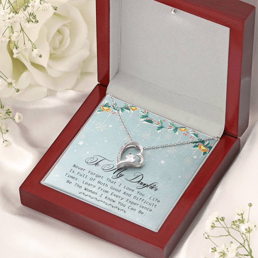 Daughter Gift Necklace Daughter Gift From Mom Daughter Birthday Gift Daughter Necklace Daughter Gift To My Daughter Forever Love Necklace
