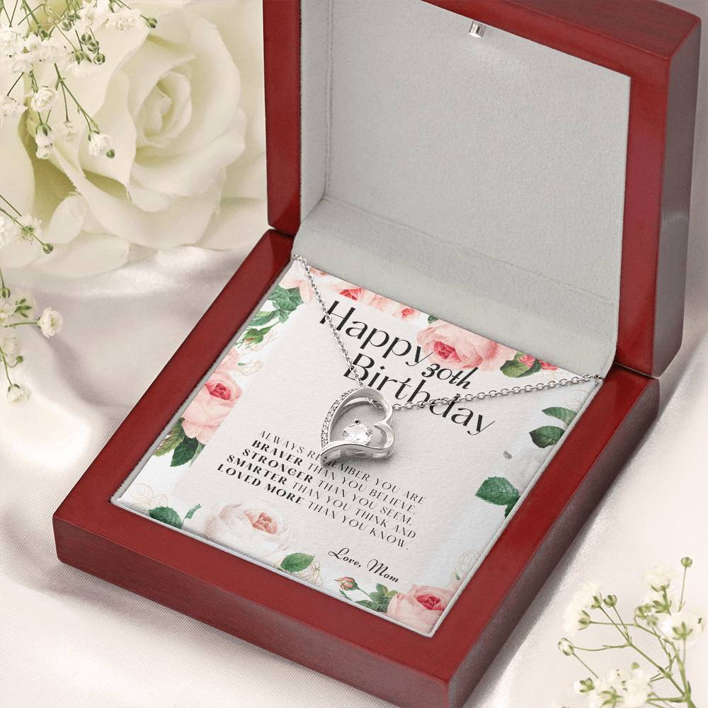 30th Birthday Gifts For Daughter Gift For Daughter From Mom Daughter Mother Necklace Daughter Gift From Mommy 1 Forever Love Necklace