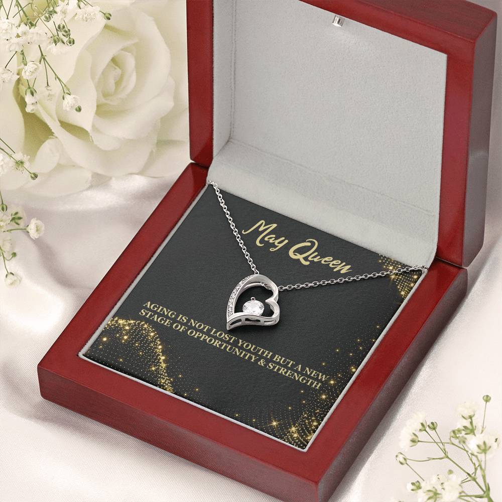 Born May Birthday Gift Forever Love Necklace