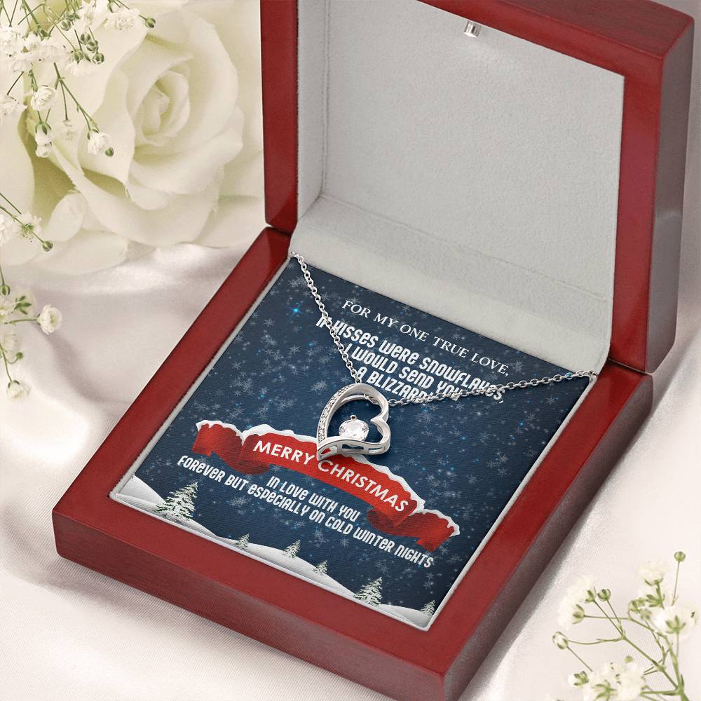 Forever Love Necklace To My One True Love Christmas Blizzard 1 Forever Love Necklace