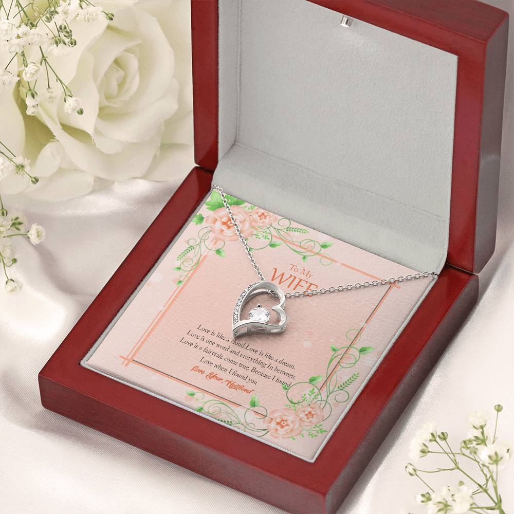 Gift For Wife Love Is Like A Cloud Necklace 1 Forever Love Necklace