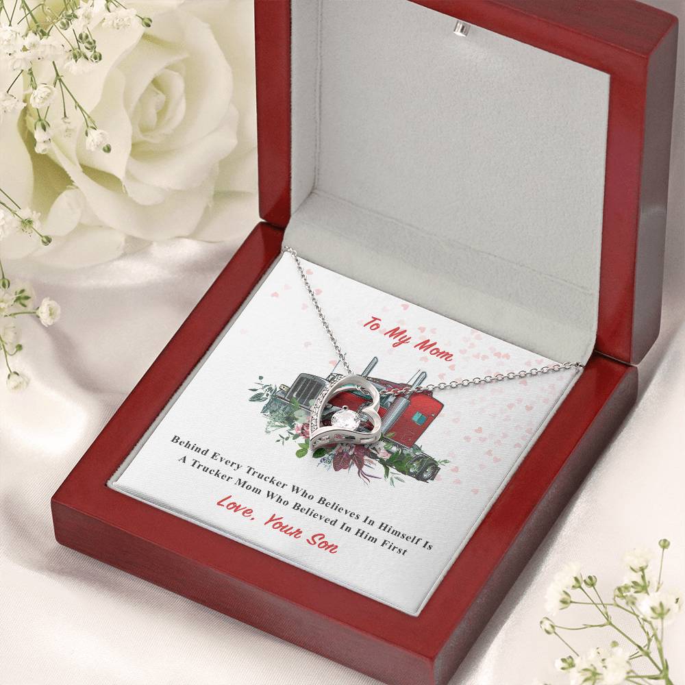 To Trucker's Mom Forever Love Necklace
