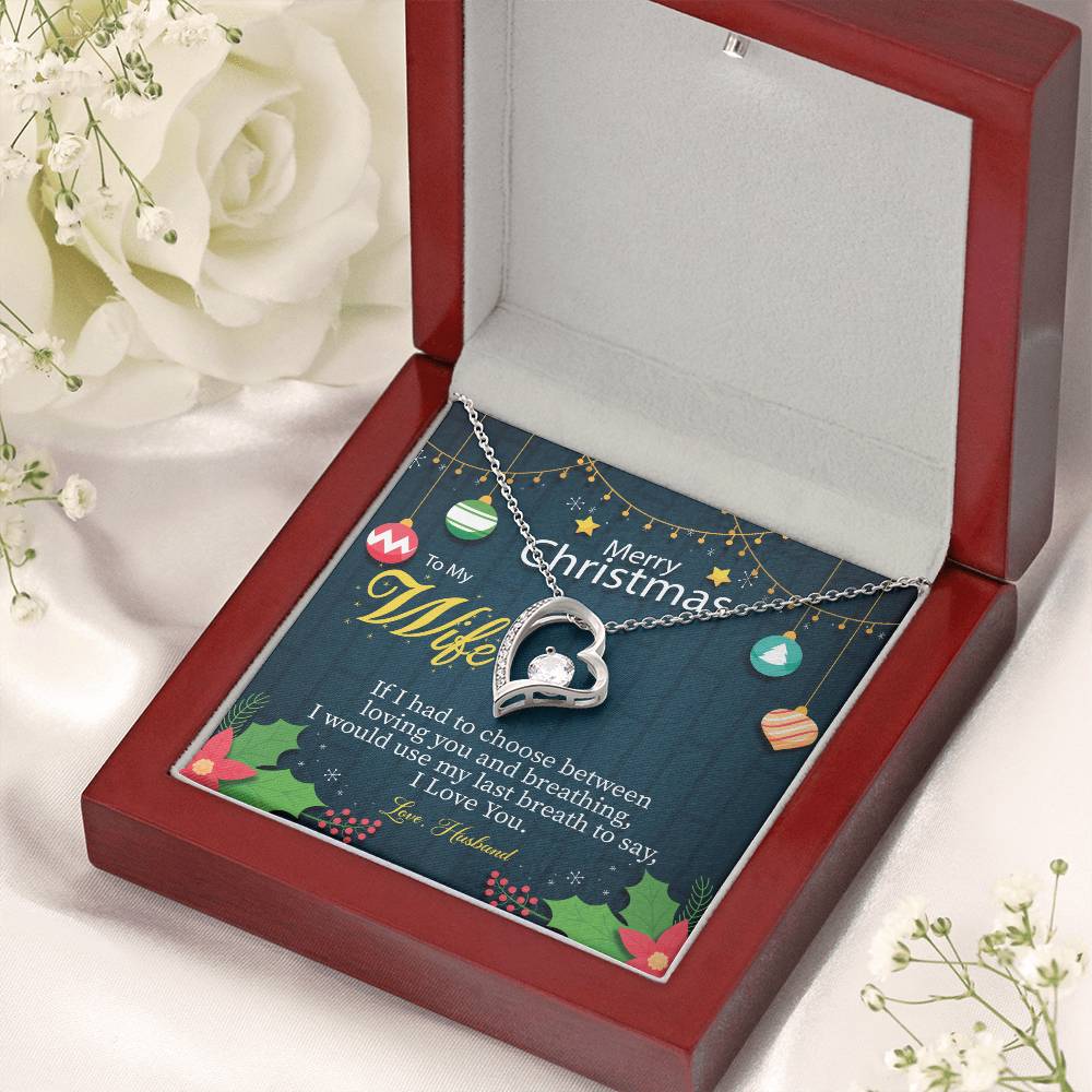 Merry Christmas To Wifechoose Love 1 Forever Love Necklace
