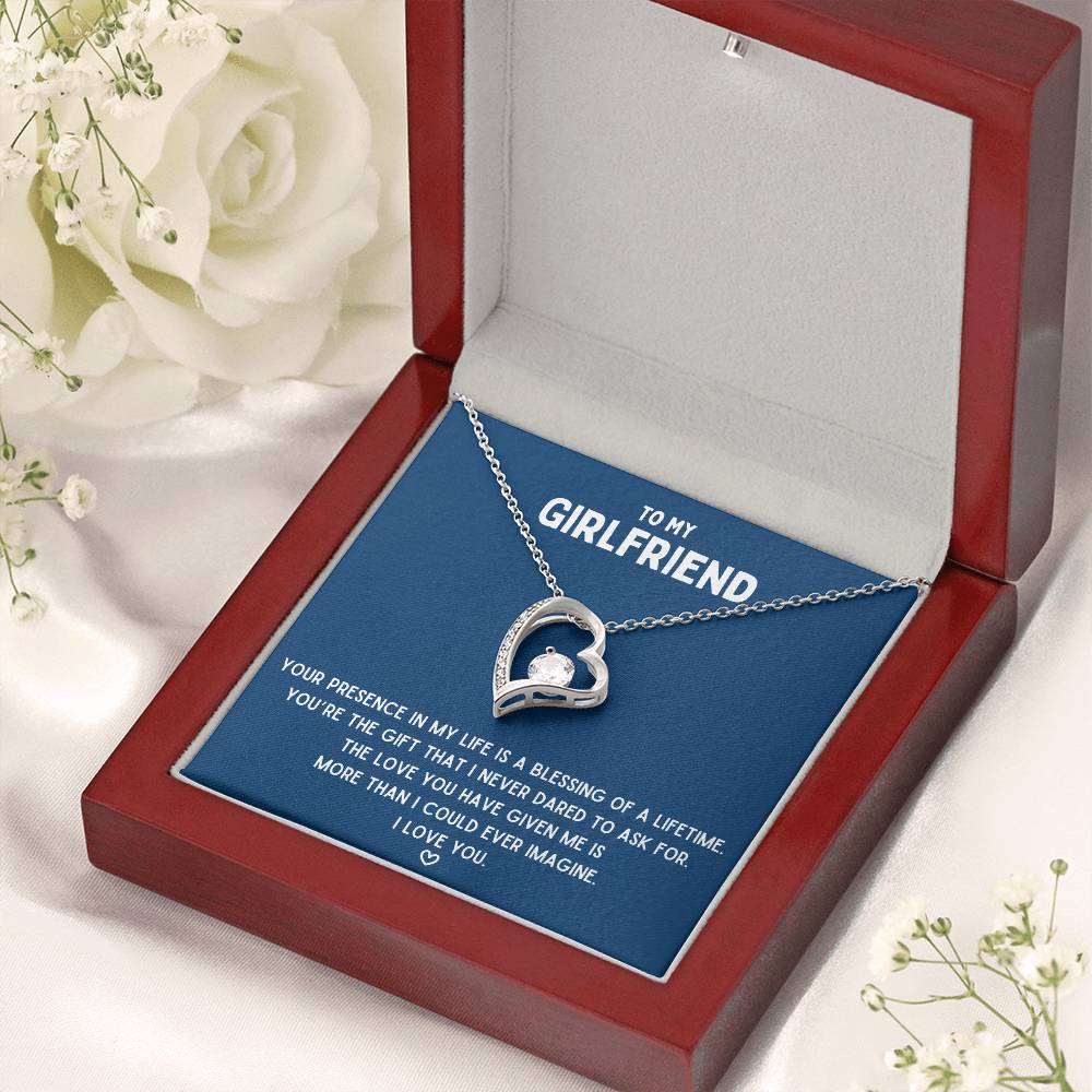 To My Girlfriend Blessing Of A Lifetime Necklace 1 Forever Love Necklace