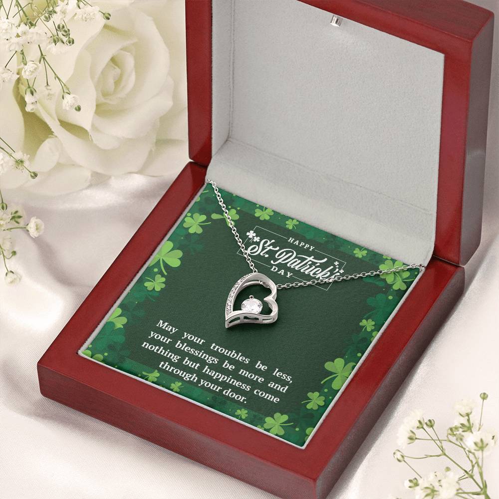 May Your Troubles Be Less Forever Love Necklace