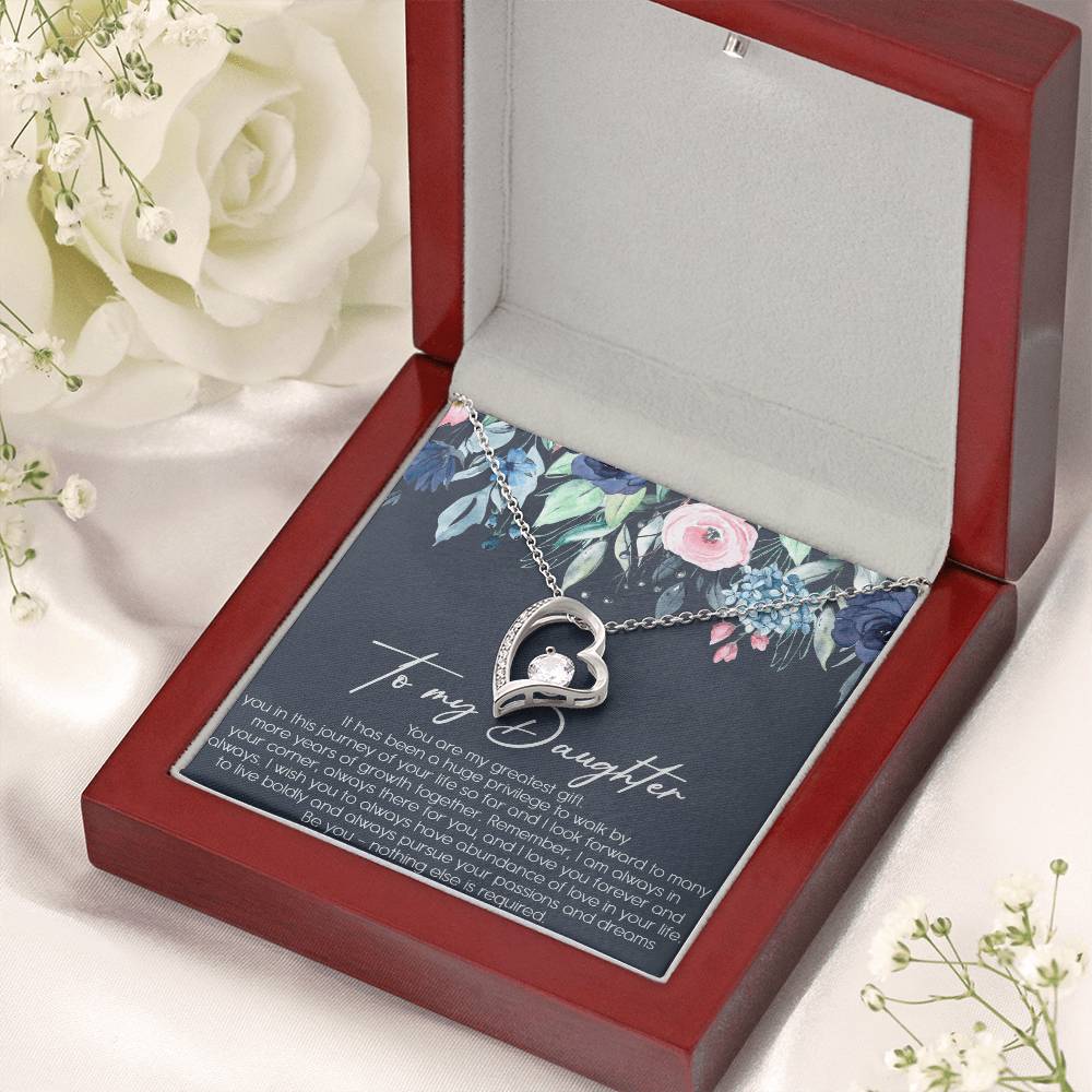 To My Dad Never Forget That I Love You Father's Day Father Daughter Necklace Father To Daughter Birthday Gift Forever Love Necklace