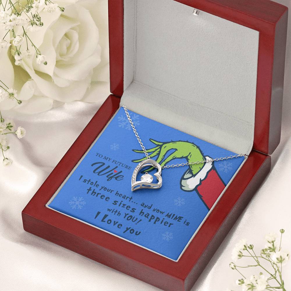 To My Future Wife I Stole Your Heart Heart Pendant Necklace 1 Forever Love Necklace
