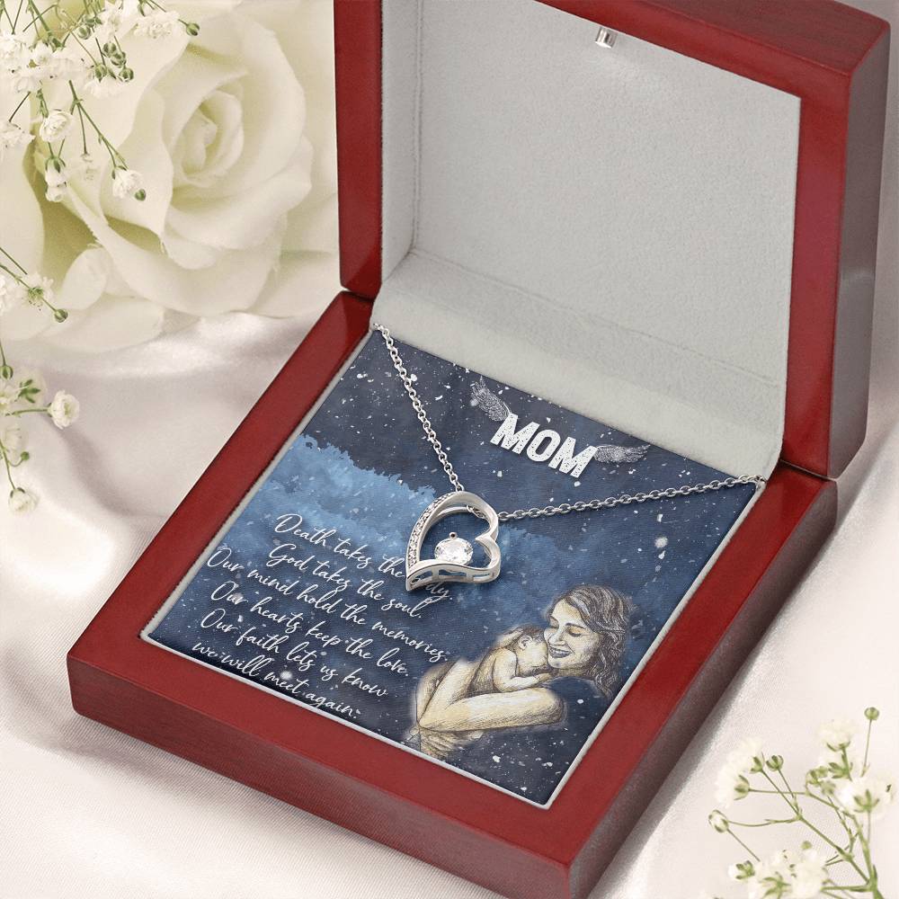 To My Mom Forever Love Necklace Mother Necklace Gift For Mother Xmas Christmas Customize Gift To My Mom 1 Forever Love Necklace