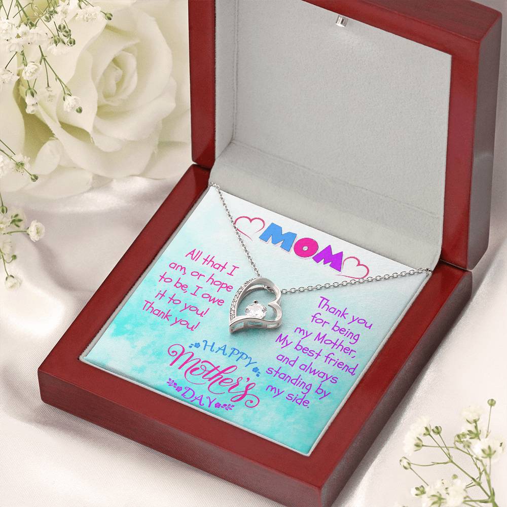 Mummy To Be Necklace Gift New Mum Gift To My Mummy Gift From Unborn Baby New Mom Gift From Husband Baby Bump Gift New Mommy Gift Idea 2 Forever Love Necklace