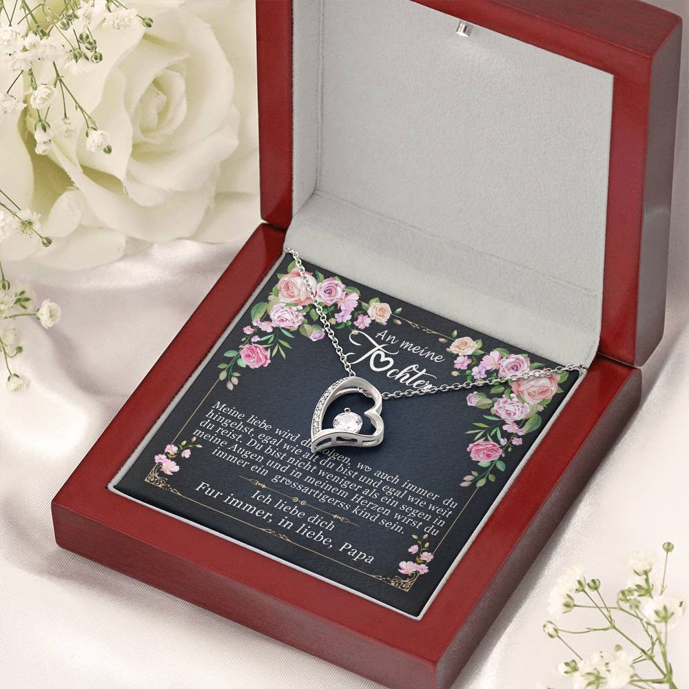 Geschenke Papa Für Tochter Herz Herzkette Forever Love Necklace