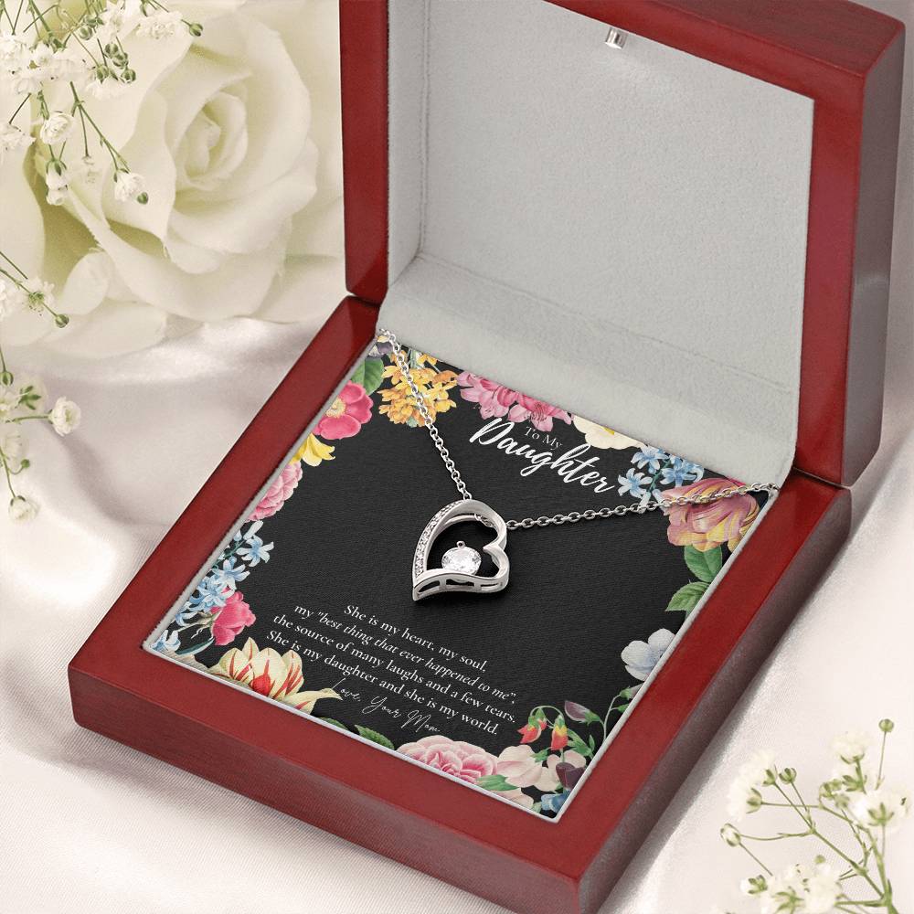 Mom To Daughter Gift Daughter Birthday Gift Daughter Jewelry Daughter Necklace Forever Love Necklace