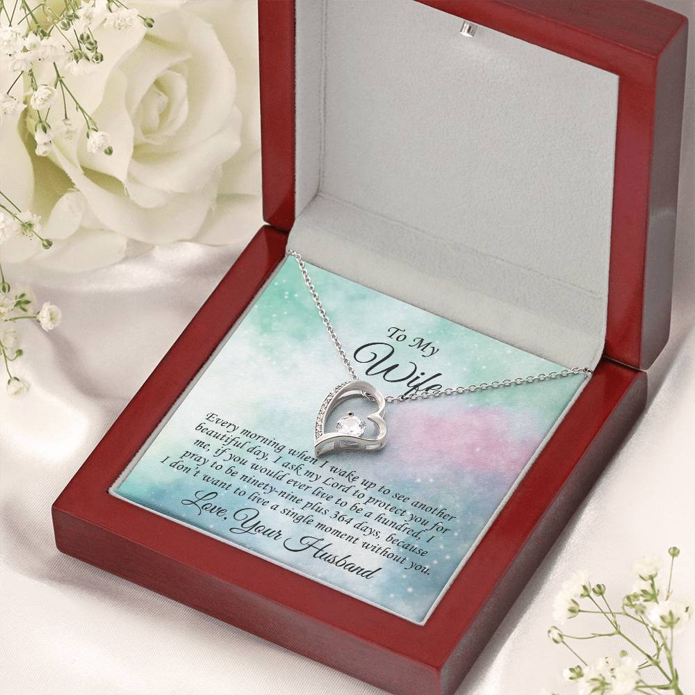 Gift Present For Wife Anniversary Birthday Valentine Gift For Wife From Husband Gift For Wife From Husband Forever Love Necklace