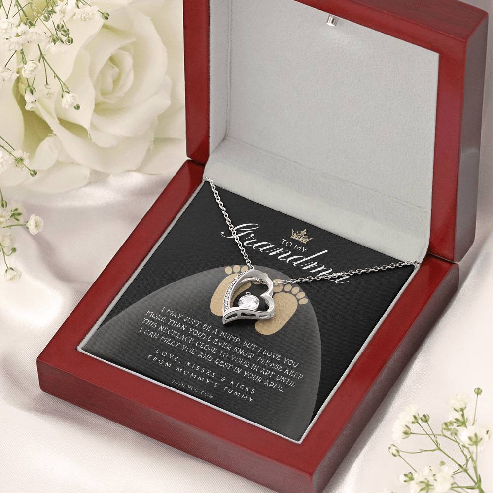 First Time Grandma Gifts Mothers Day Gift New Grandma Necklace I May Just Be A Bump But I Love You More Than You Ever Know Baby Shower Forever Love Necklace