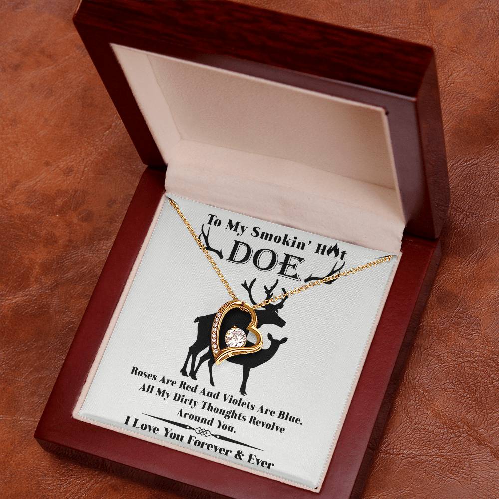 Wife - Roses Are Red Forever Love Necklace Forever Love Necklace
