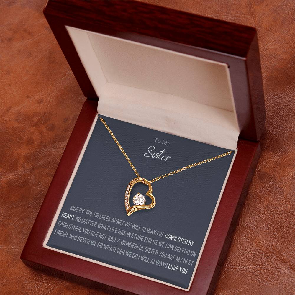 The Forever Love Necklace To My Sister Forever Love Necklace