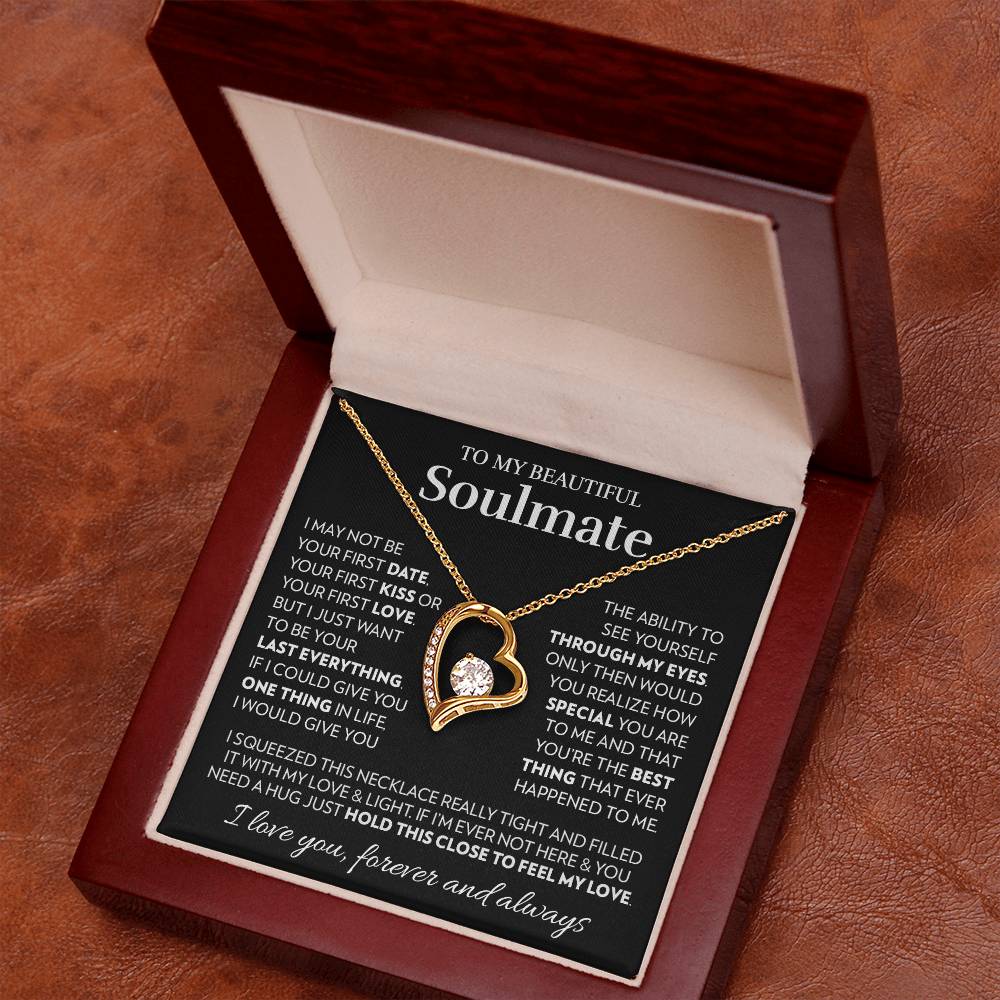 To My Soulmate - Feel My Love - Forever Love Necklace Forever Love Necklace