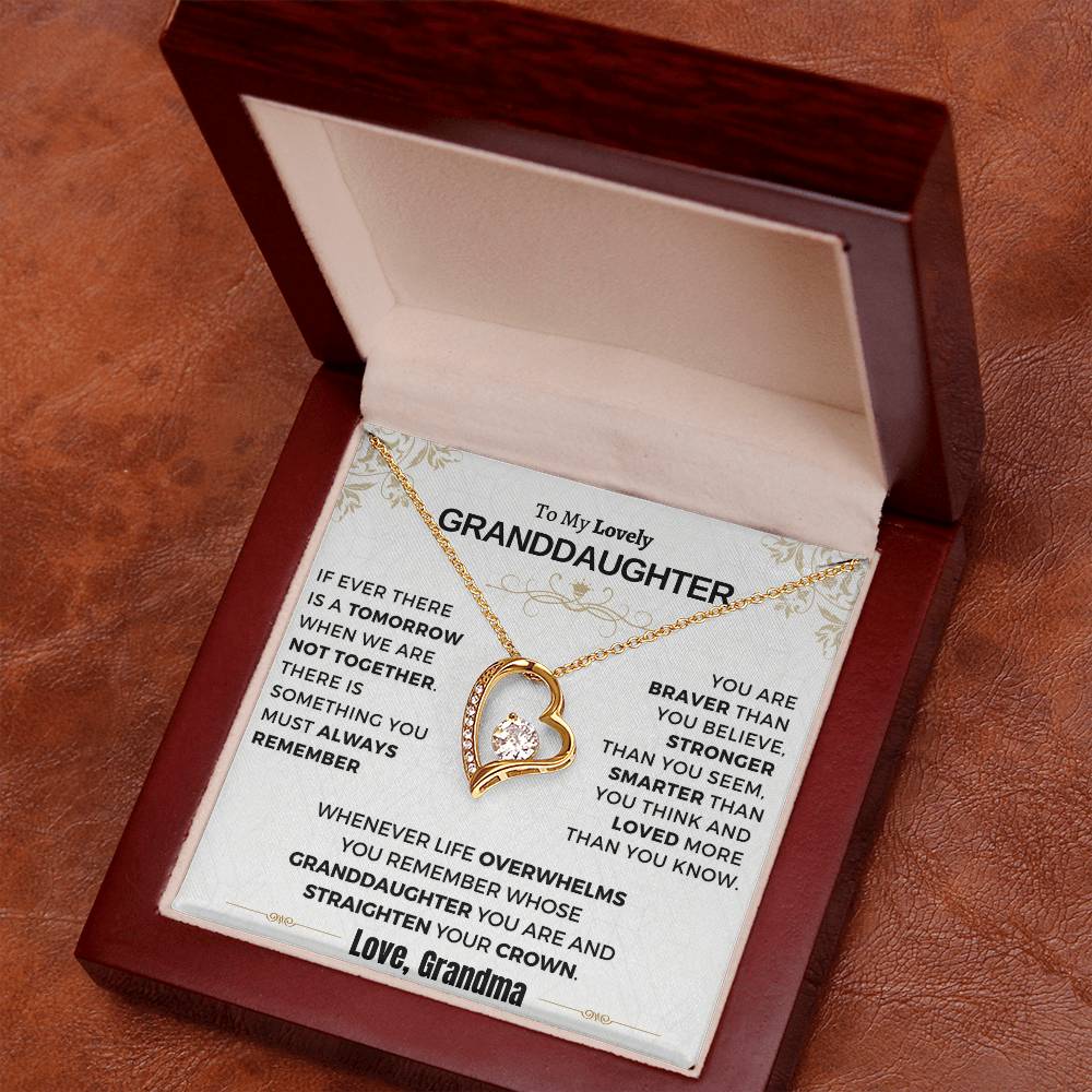 Gift For Granddaughter - Loved More Than You Know Forever Love Necklace