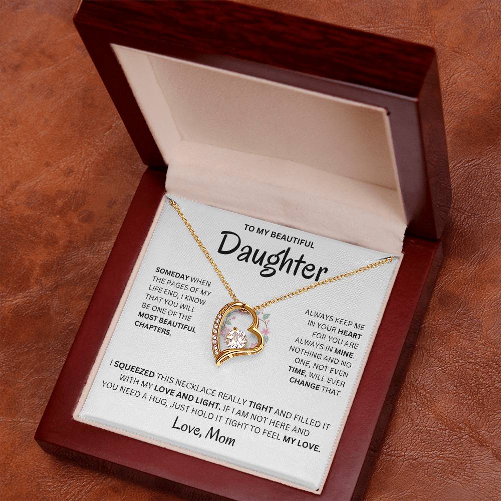 Always Keep Me In Your Heart - Necklace For Daughter Forever Love Necklace