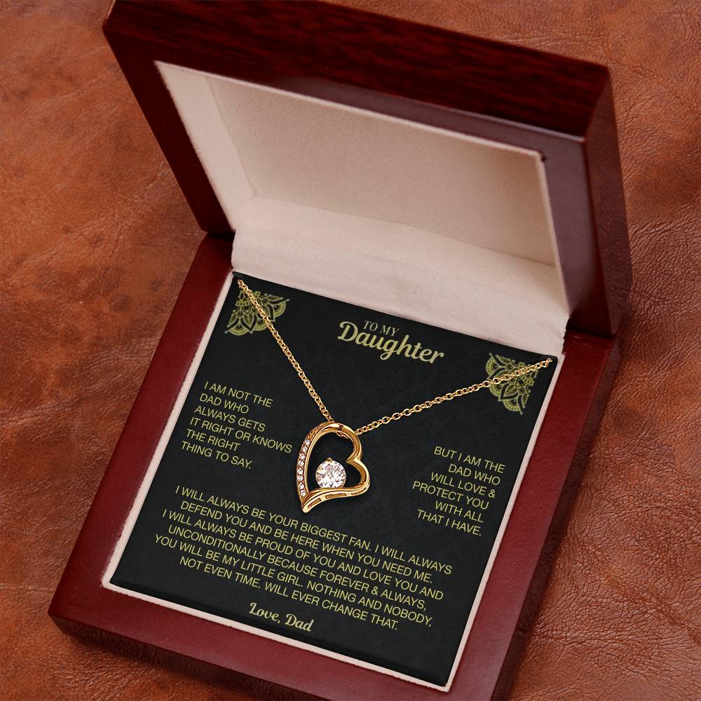 My Dearest Daughter Necklace Forever Love Necklace
