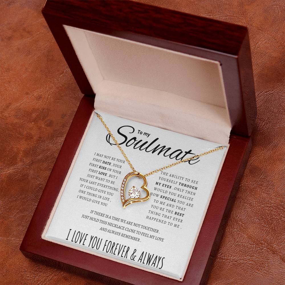 To My Soulmate  Forever Love Necklace Forever Love Necklace