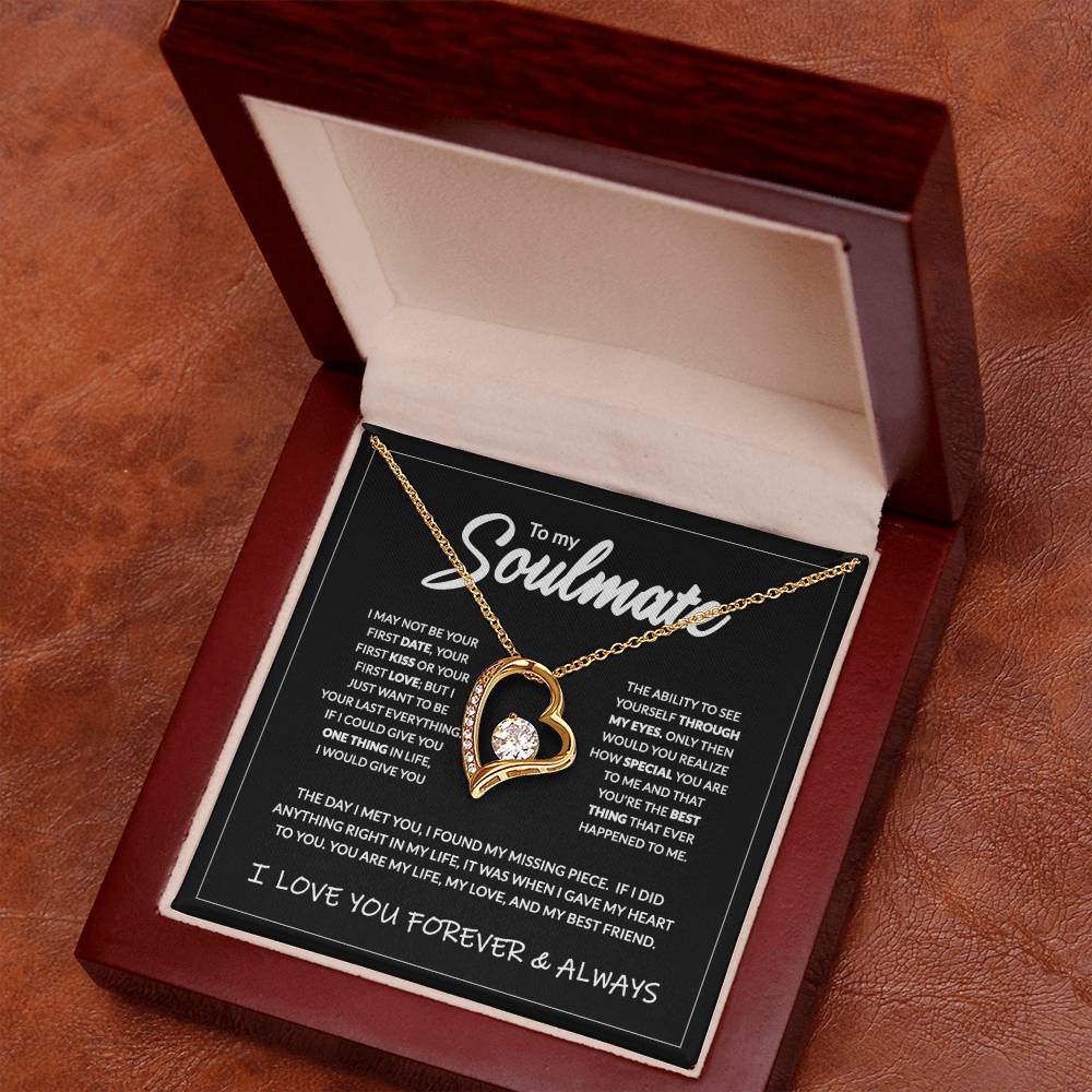 To My Soulmate - 14K Forever Necklace Forever Love Necklace