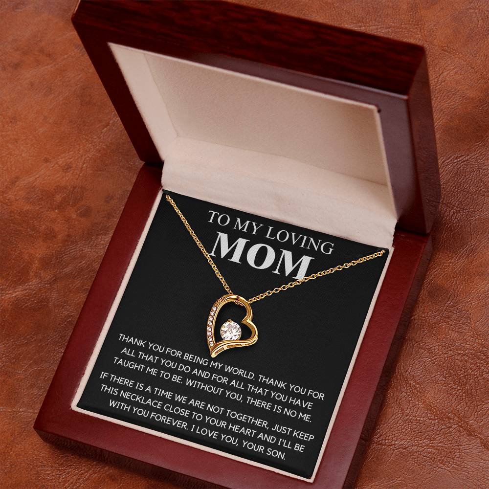To My Mom  Thank You  Forever Love Forever Love Necklace