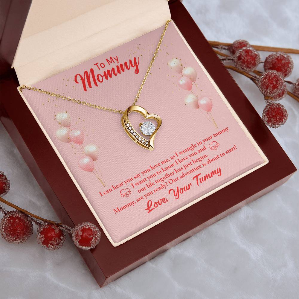 To My Mommy I Can Hear You Say You Love Me As I Wrangle In Your Tummy I Want You I Love You Necklace 1 Forever Love Necklace