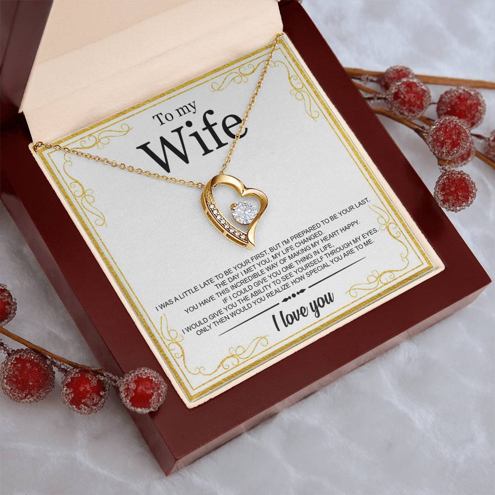 To My Wife I Love You Forever Perfect Gift For Wife Tmfw29 1 Forever Love Necklace
