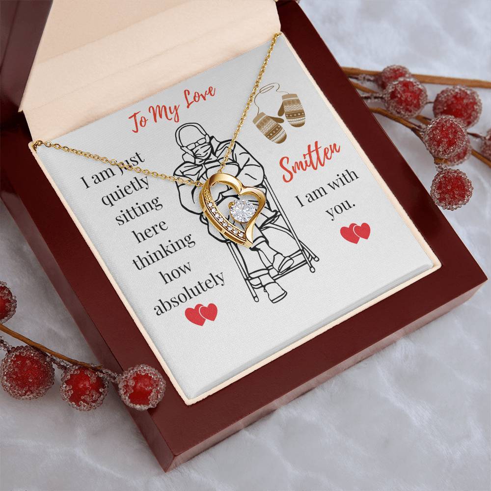 Shining Heart Pendant Necklace Mittens Meme Inspired Gift All Occasion Gift Gift For Wife Gift For Girlfriend 1 Forever Love Necklace