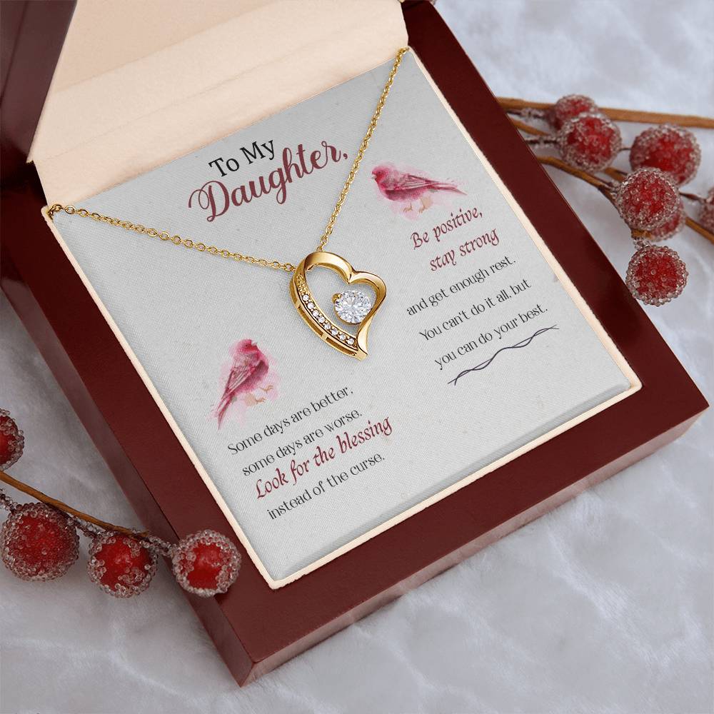 To My Daughter Always Remember That Daddy Loves You Heart Shape Necklace Daughter Gift Necklace Daughter Birthday Gift Christmas Gift For Daughter Forever Love Necklace