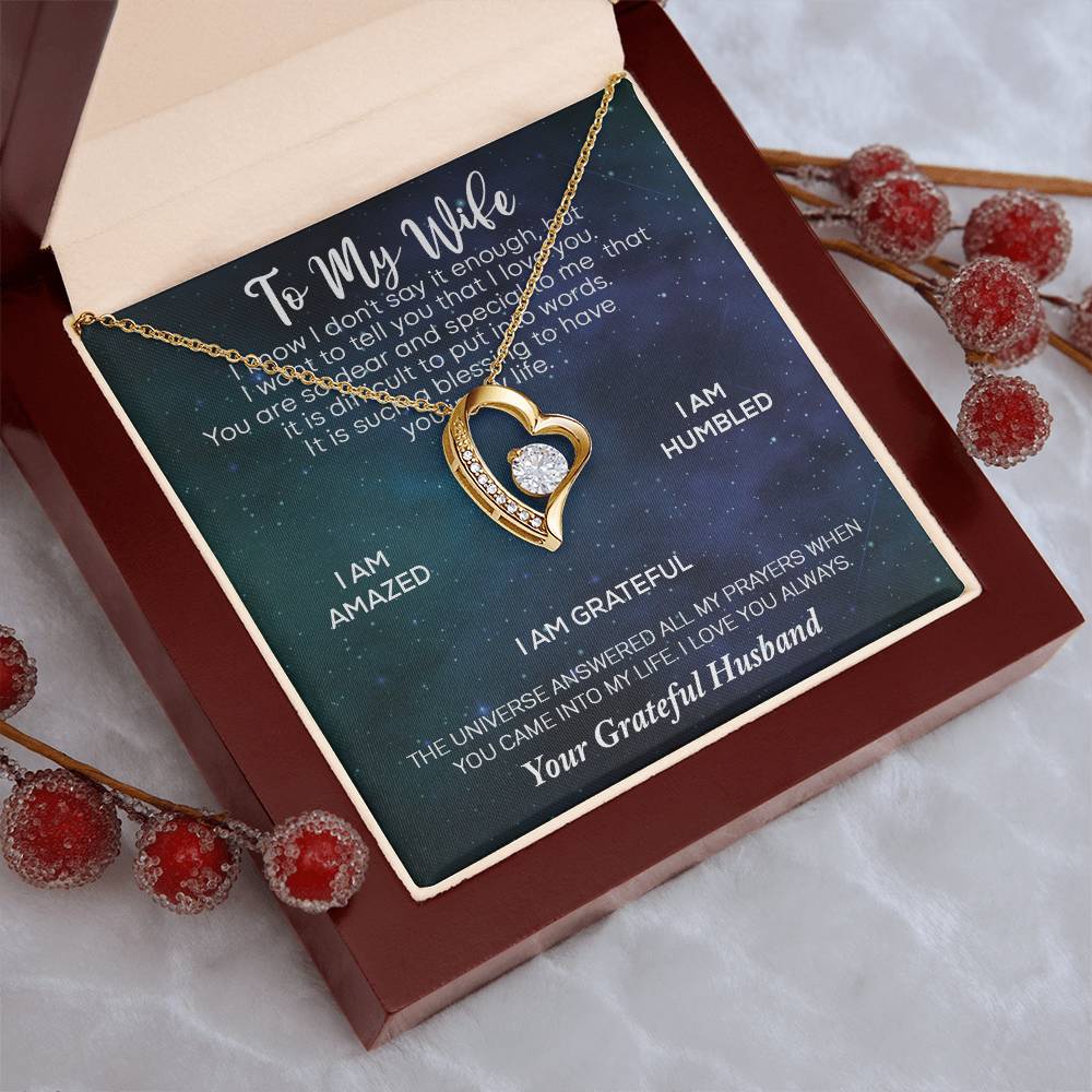 Love To My Wife Necklace Anniversary Gift For Wife Birthday Gift For Wife Gift For Wife Necklace For Wife Gift For Wife Forever Love Necklace
